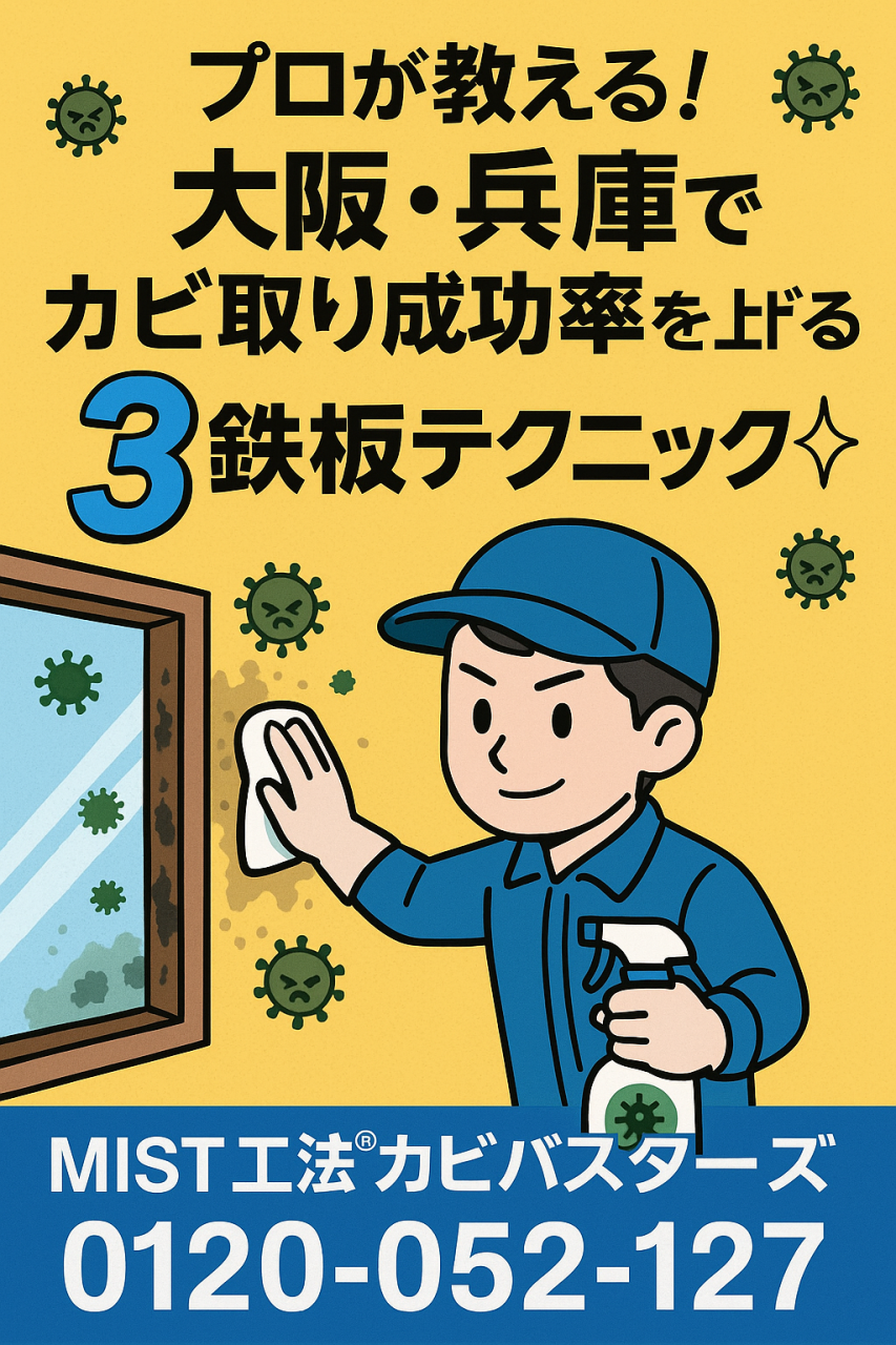 プロが教える！大阪・兵庫でカビ取り成功率を上げる鉄板テクニック3選✨