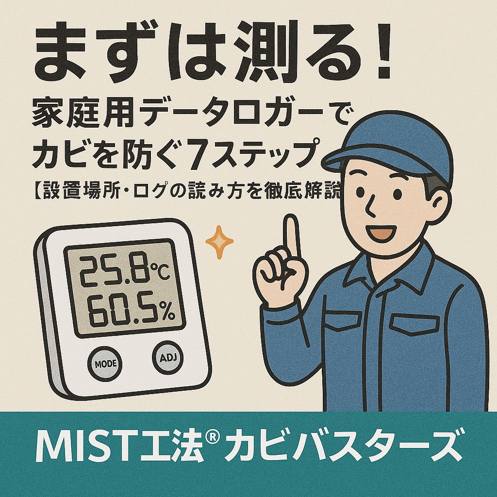 まずは測る！家庭用データロガーでカビを防ぐ7ステップ｜設置場所・ログの読み方を徹底解説✨