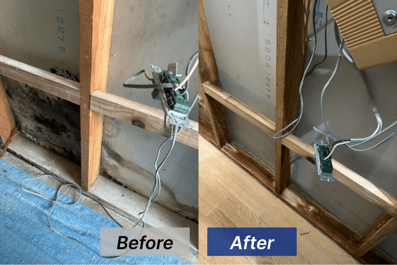 【福岡県福岡市】マンションの壁内をカビ取り･カビ対策
