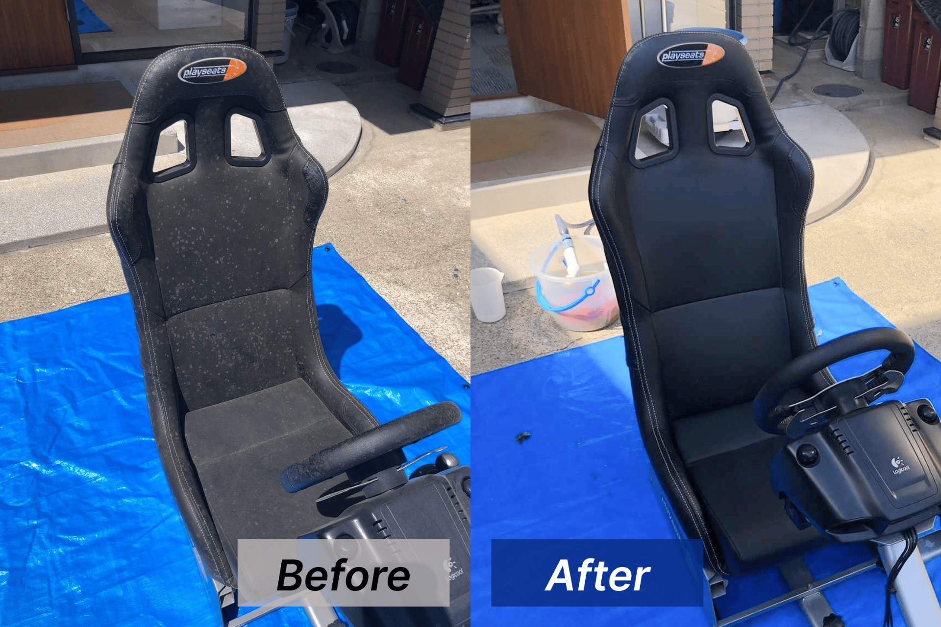 【愛知県名古屋市】ゲーム用レーシングシートのカビ取り･カビ対策