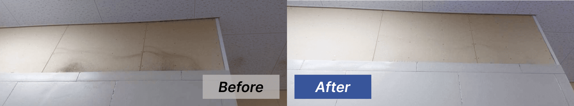 【愛知県岡崎市】量販店のバックヤードの天井と壁をカビ取り･カビ対策