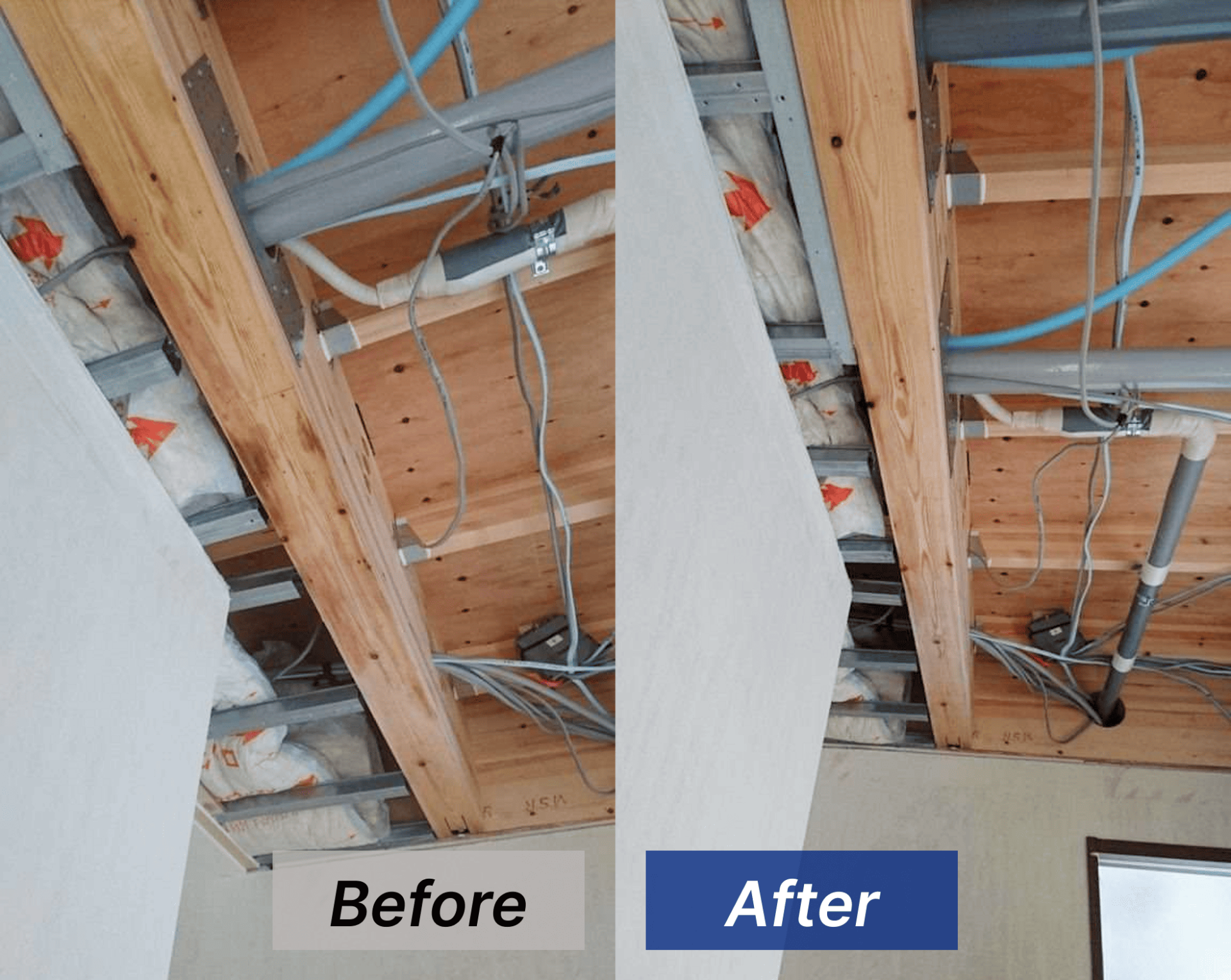 【広島県東広島市】戸建て住宅の天井裏をカビ取り･カビ対策