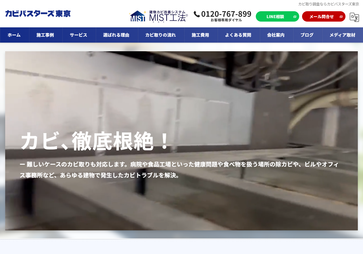 全国おすすめカビ取りカビバスターズ東京