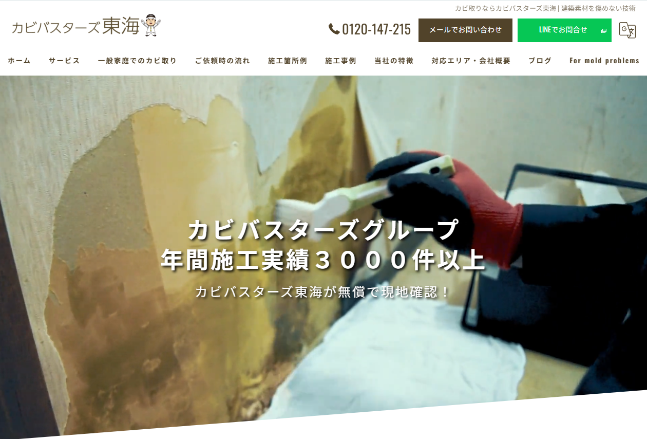 全国おすすめカビ取りカビバスターズ東海