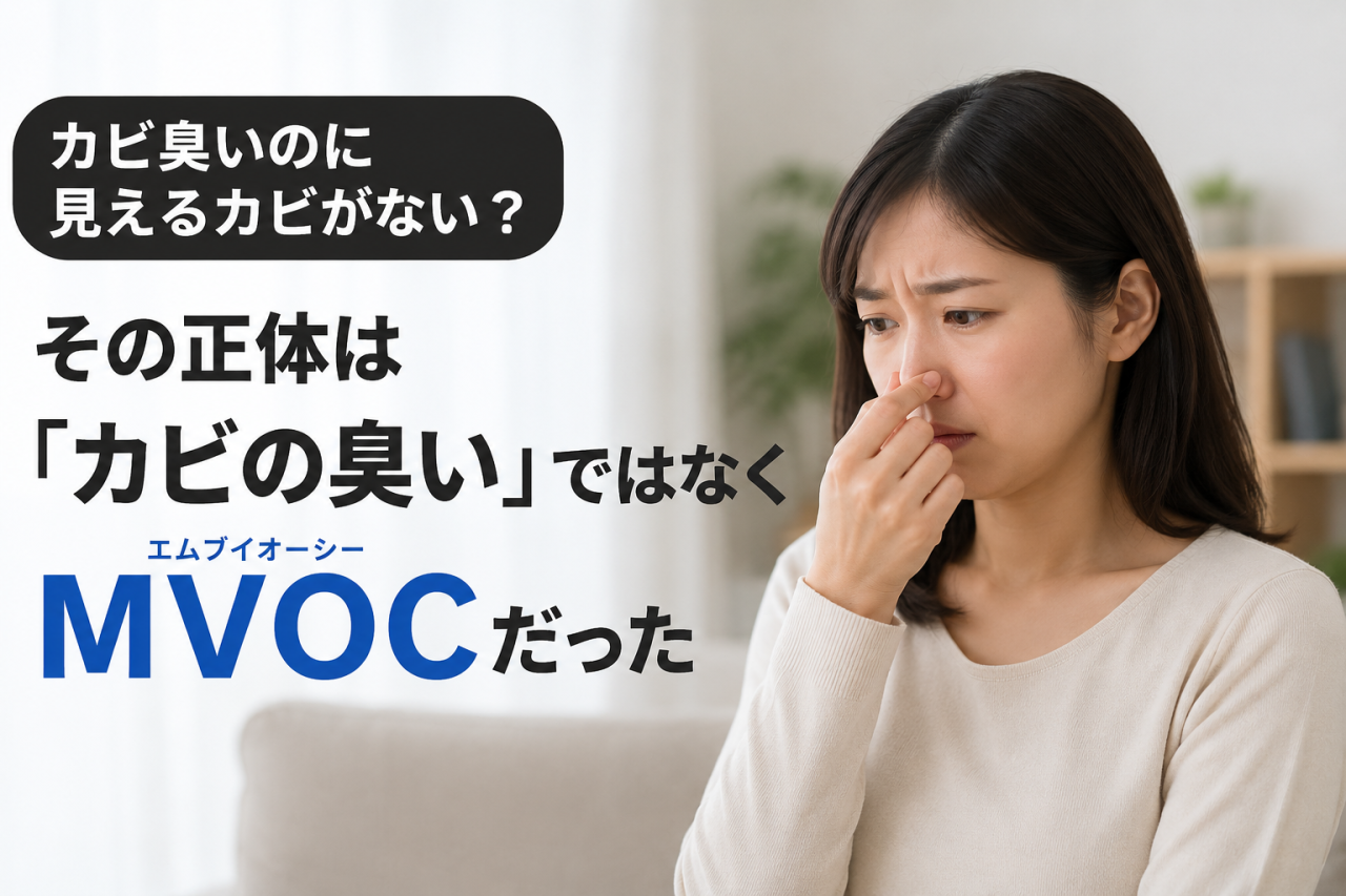 カビ臭いのに見えるカビがない…原因はどこ?建材含水率・ファイバースコープで徹底調査【全国対応】