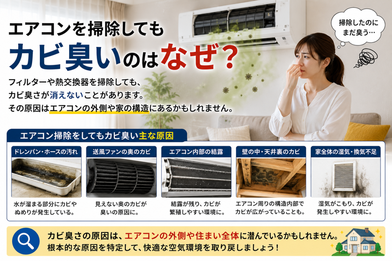 エアコンのカビは掃除しても消えない？真菌検査でわかる“吹き出す胞子”の正体