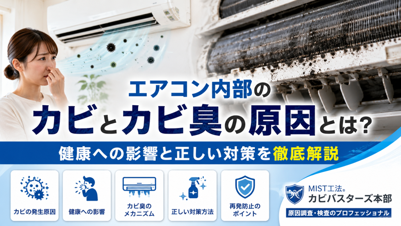 エアコン内部のカビとカビ臭の原因とは?健康への影響と正しい対策を徹底解説