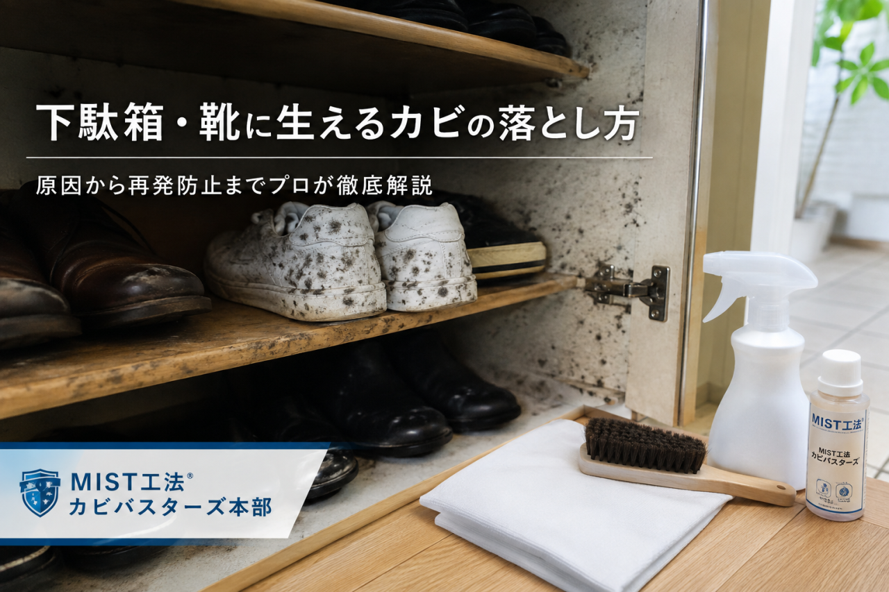 下駄箱・靴に生えるカビの落とし方|原因から再発防止までプロが徹底解説