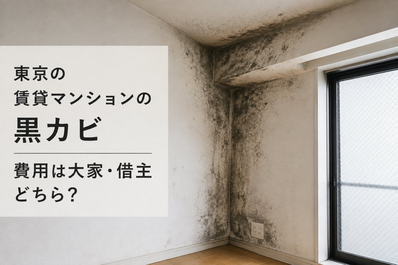 東京の賃貸マンションの黒カビ｜費用は大家・借主どちら？