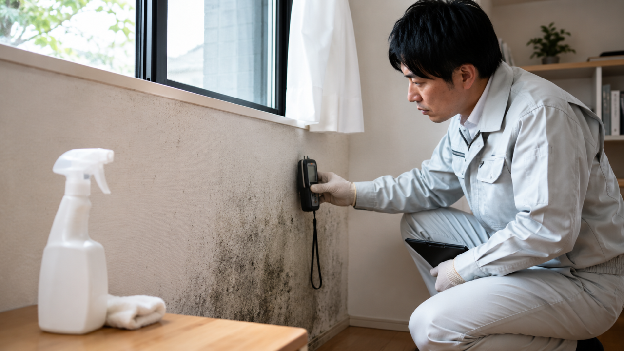 市販のカビ取り剤で再発する原因と専門検査の必要性