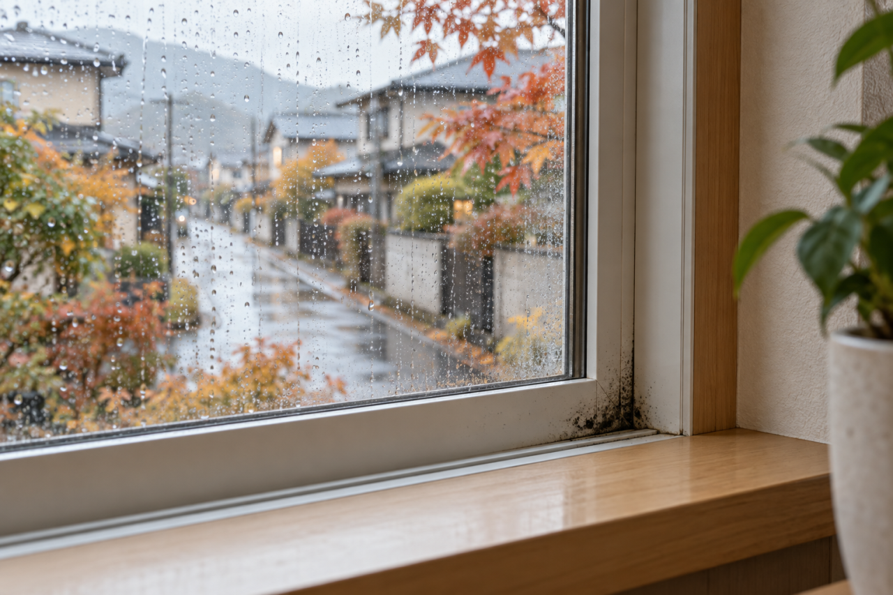 秋の長雨・台風後のカビ対策