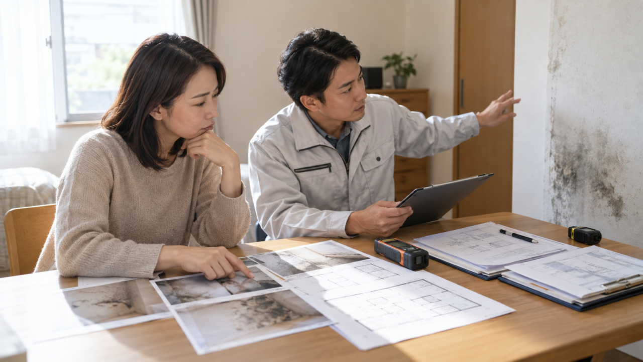 立川市のカビ取り相談｜業者比較と調査・見積もり