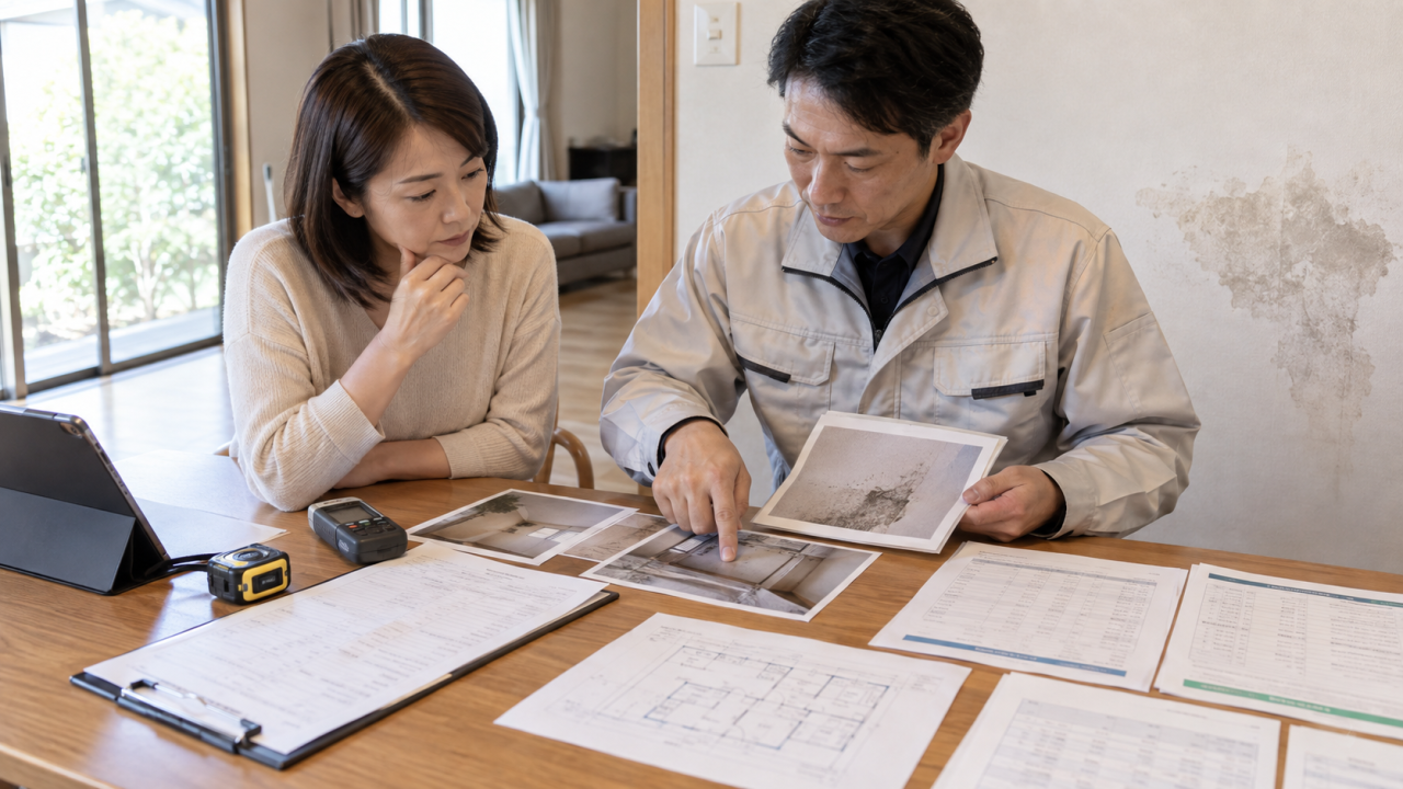 写真と聞き取りで清掃・調査・修理を分けるを確認する様子