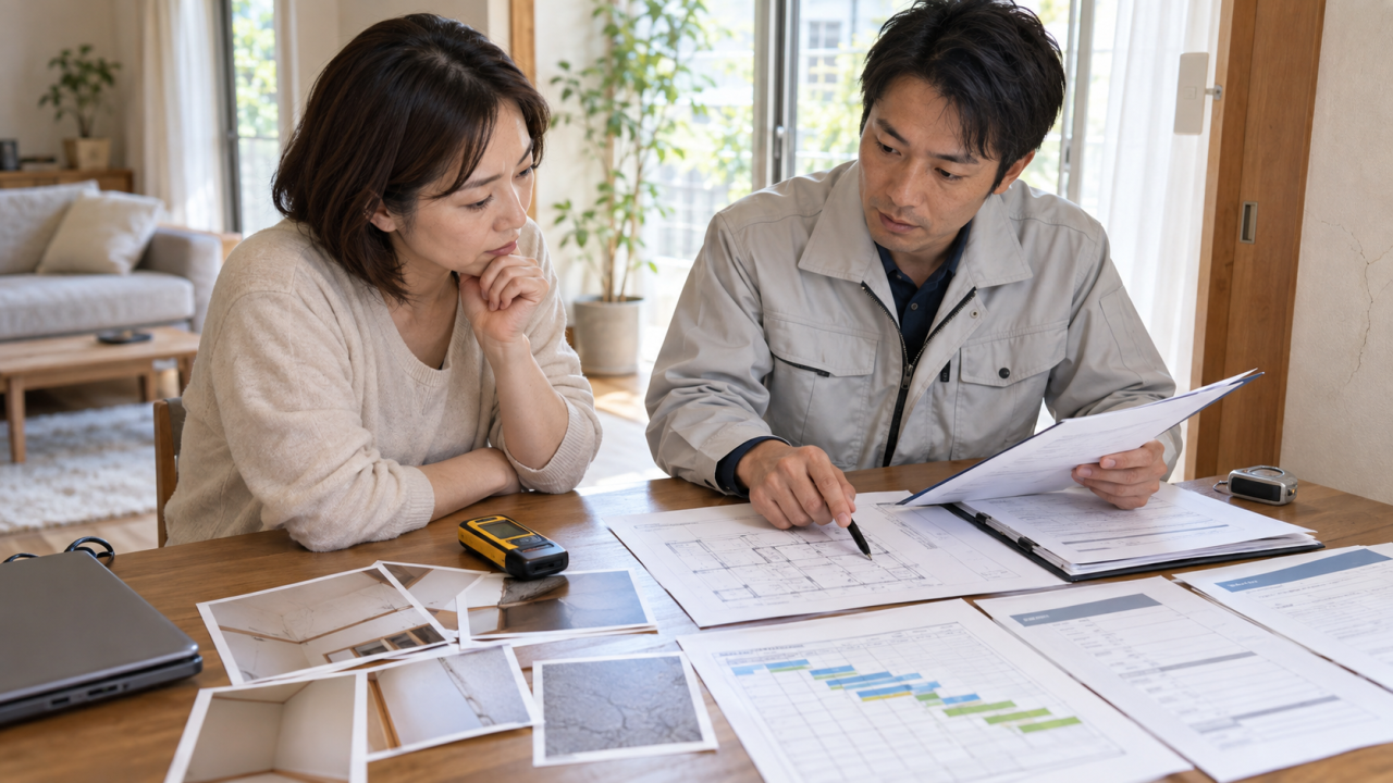 検査の必要性と報告書の内容を確認するを確認する様子