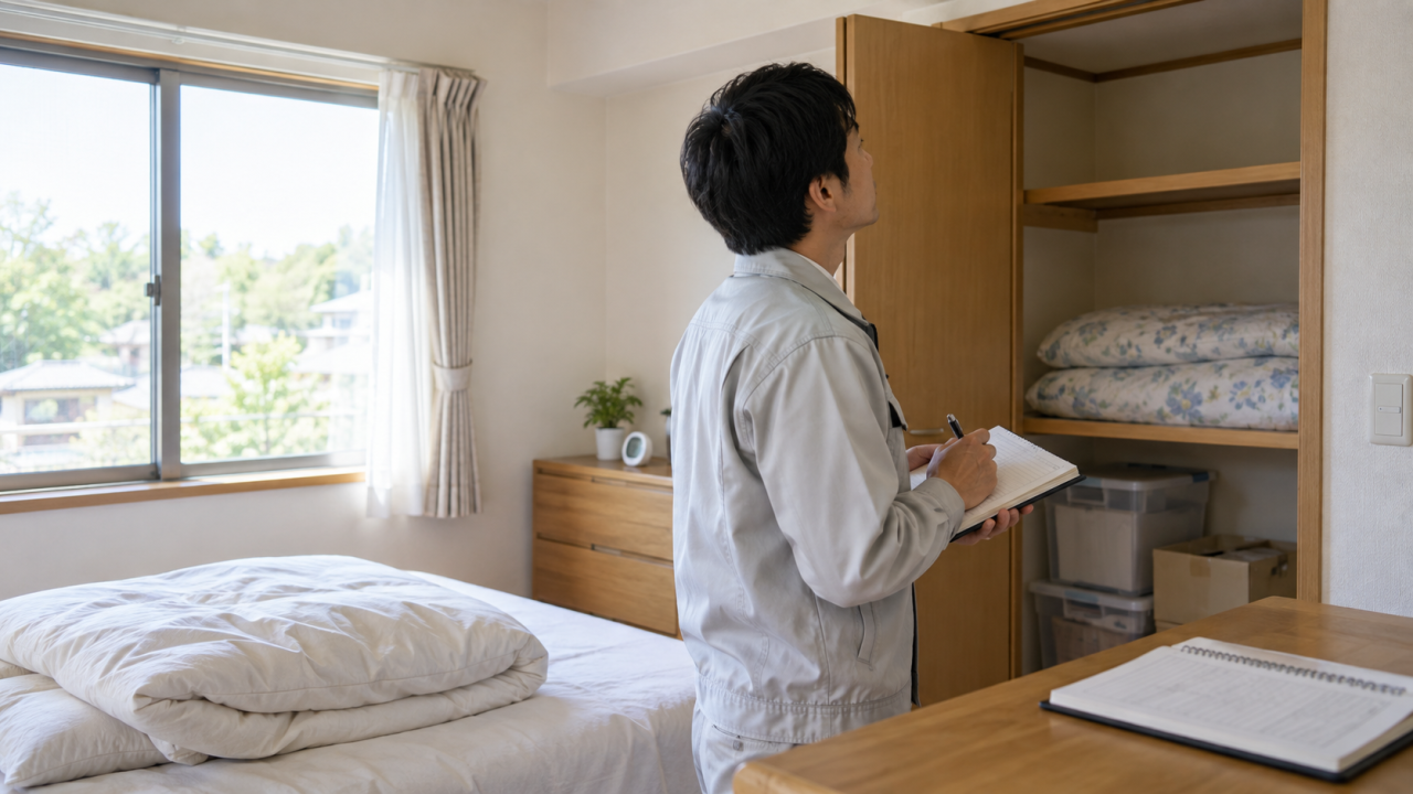 日野市のカビ対策｜使わない部屋と収納の点検方法