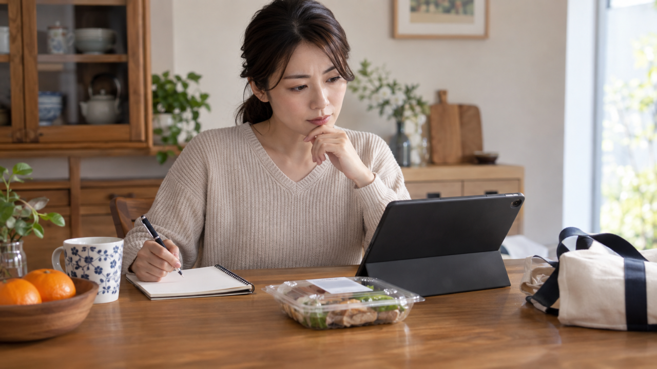 公的な食品安全情報を確認する様子