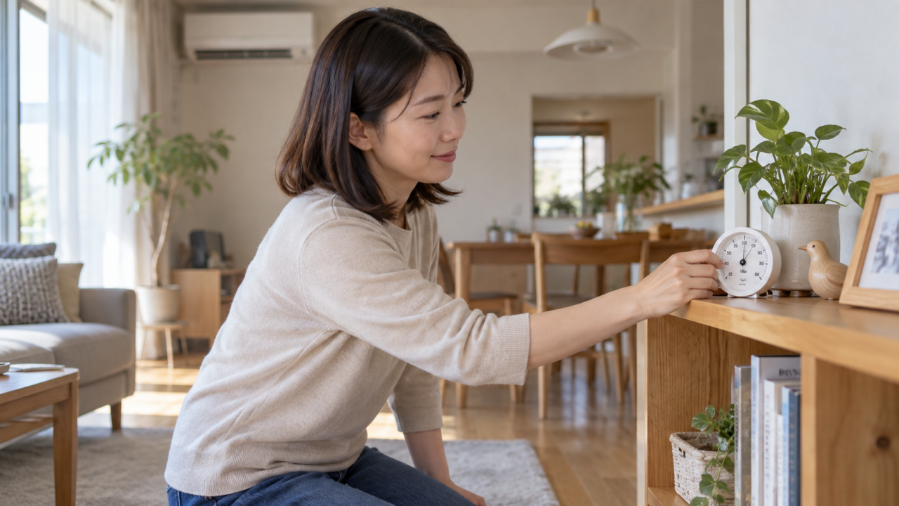 湿度計の正しい置き方と読み方