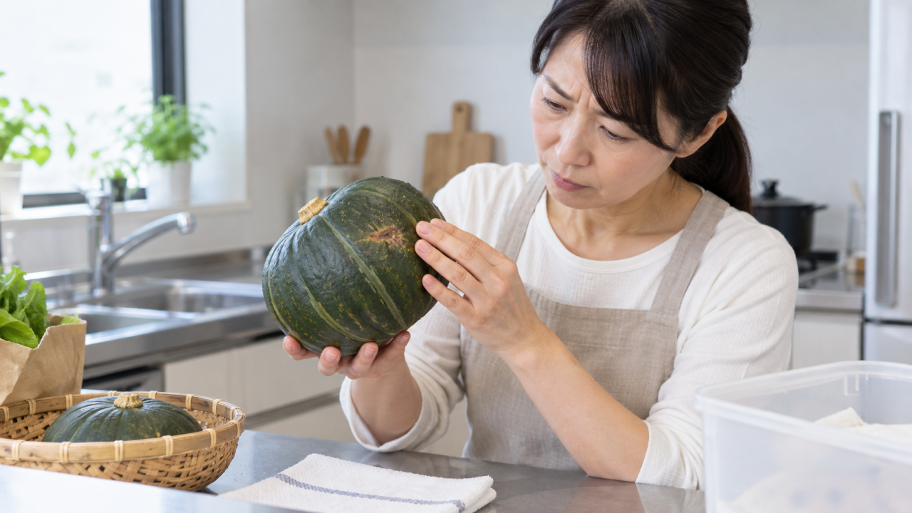 かぼちゃが傷む水分・傷・温度の影響