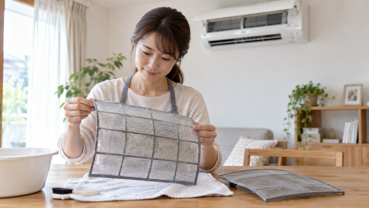 フィルターのホコリと皮脂汚れ──カビの栄養源が潜む場所