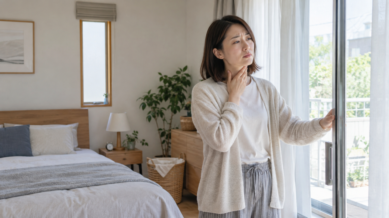 カビ部屋での喉の痛み：その原因と対策