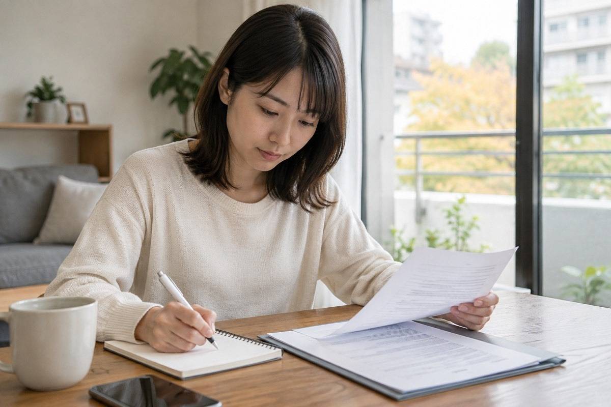 賃貸契約書と管理会社への連絡メモ