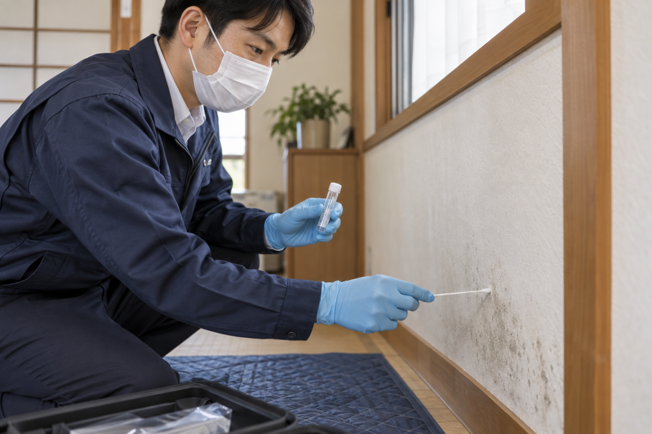 真菌検査で見えないカビ菌の状態を客観的に確認する