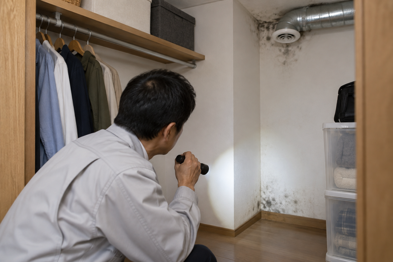 全館空調住宅でカビが発生しやすい場所