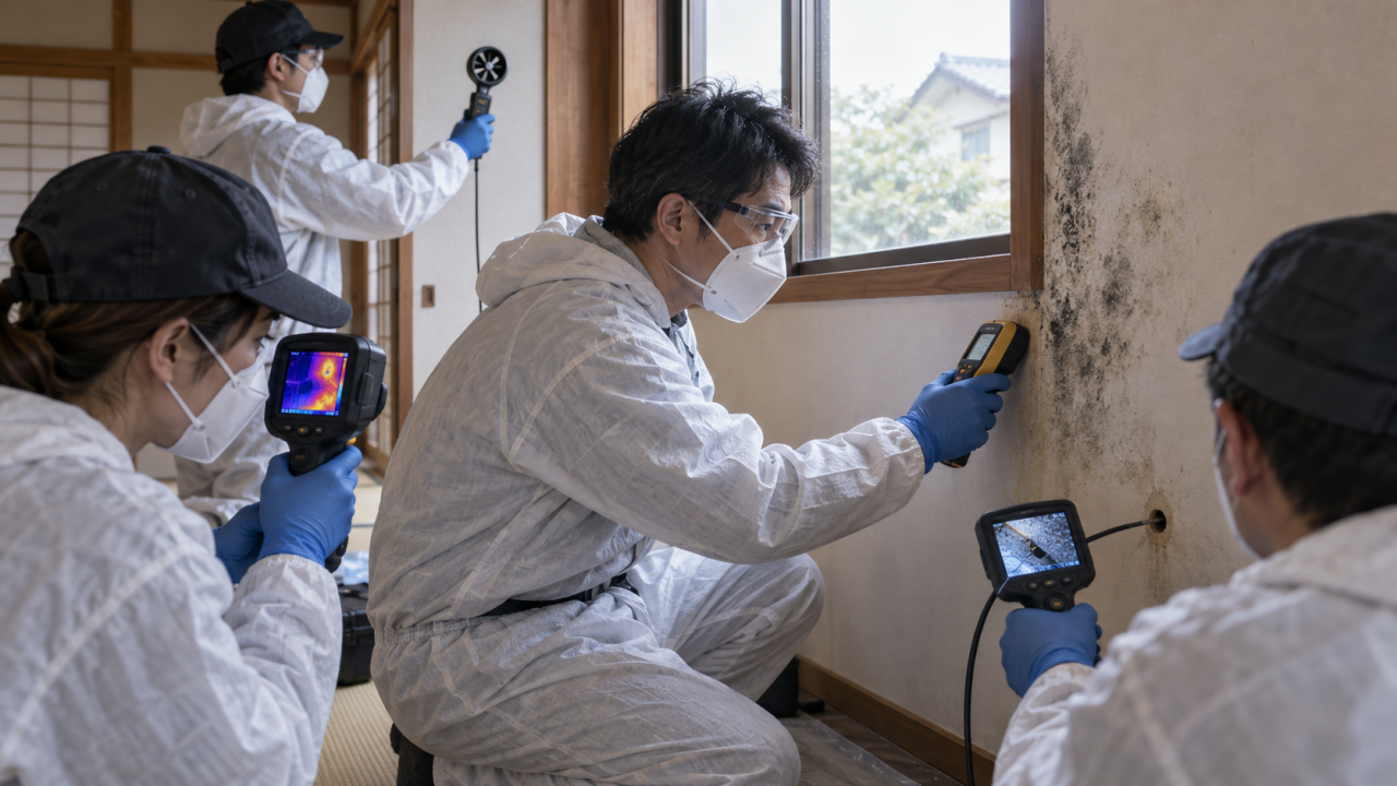 プロのカビ調査はここまで違う!再発を防ぐための原因特定とは