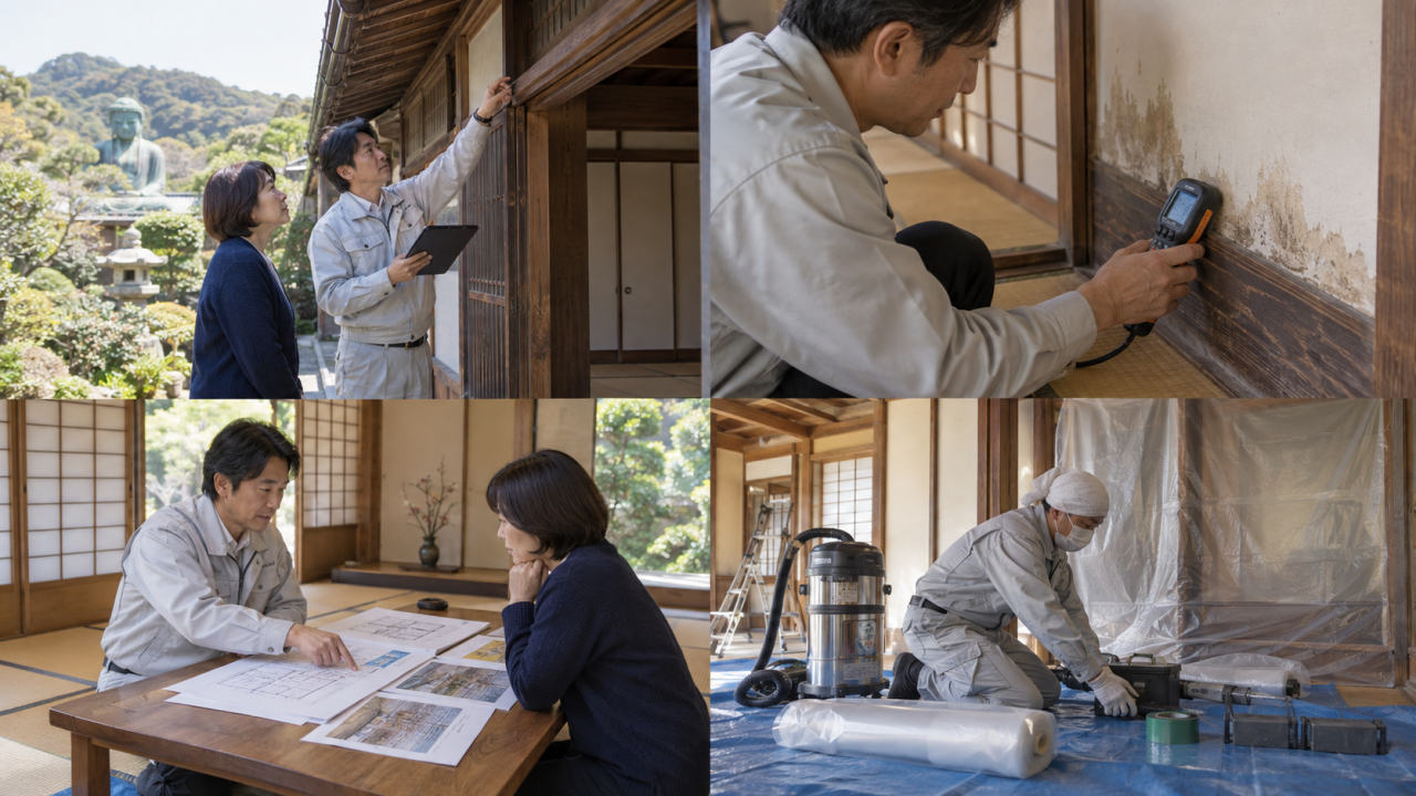 初めてでも安心|鎌倉市でのカビ調査から再発防止施工までの流れをわかりやすく解説