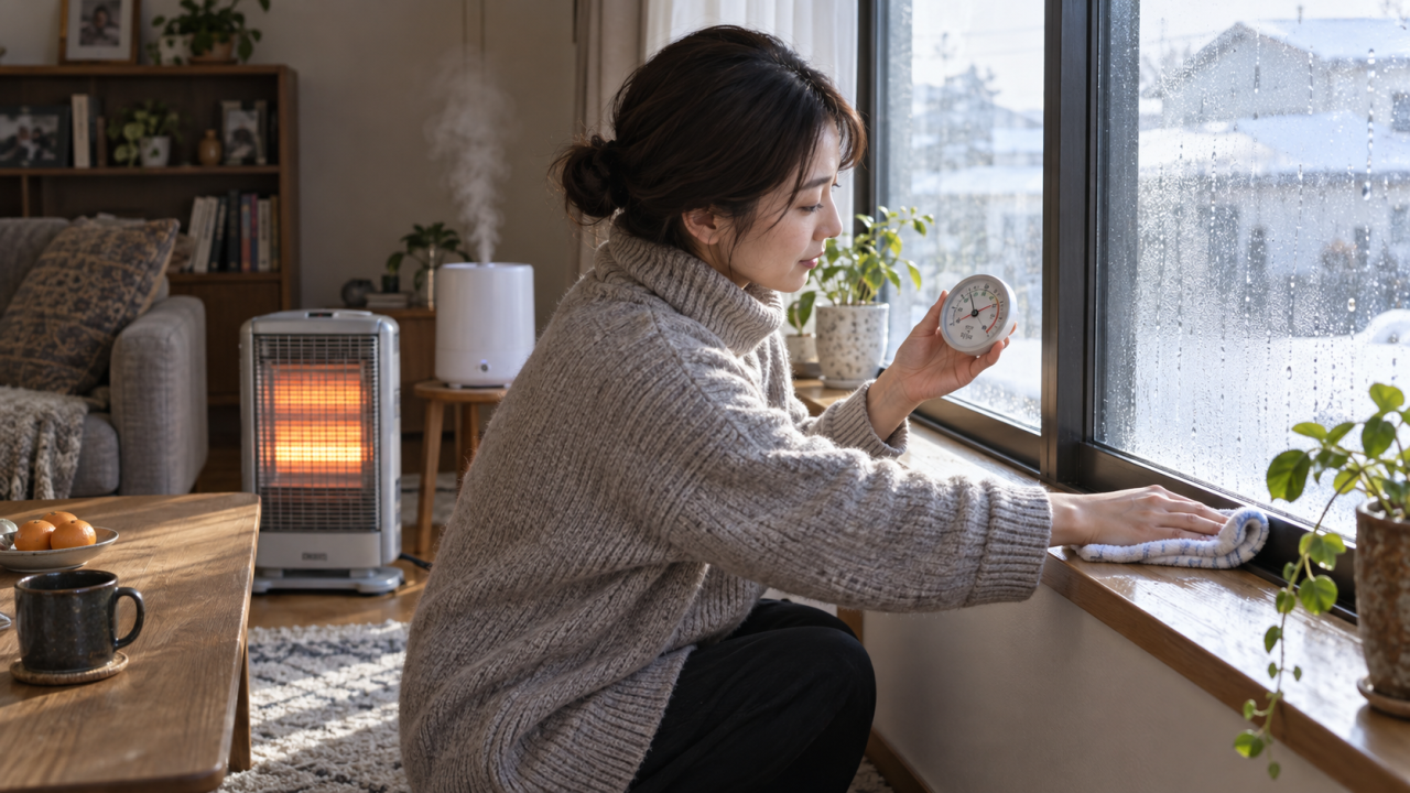冬の結露・暖房と加湿器の確認ポイント