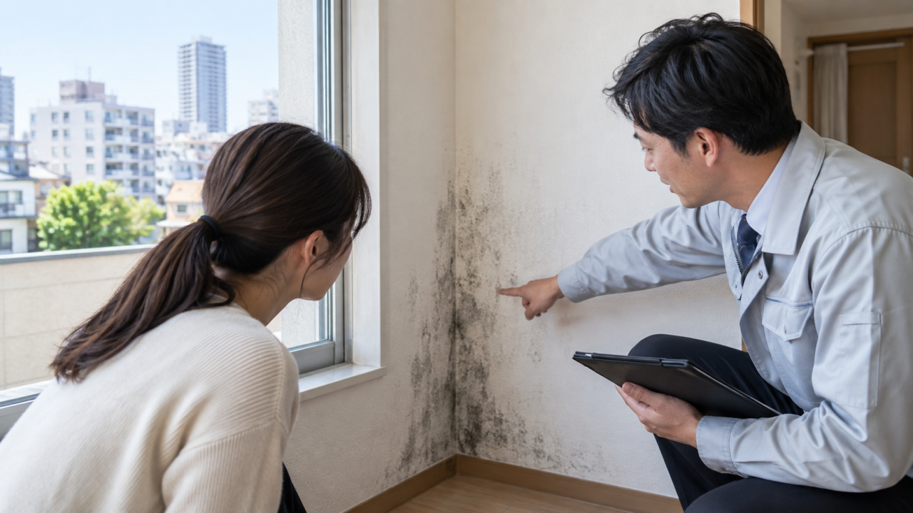 中野区のカビ取り｜入居者・管理会社の相談手順