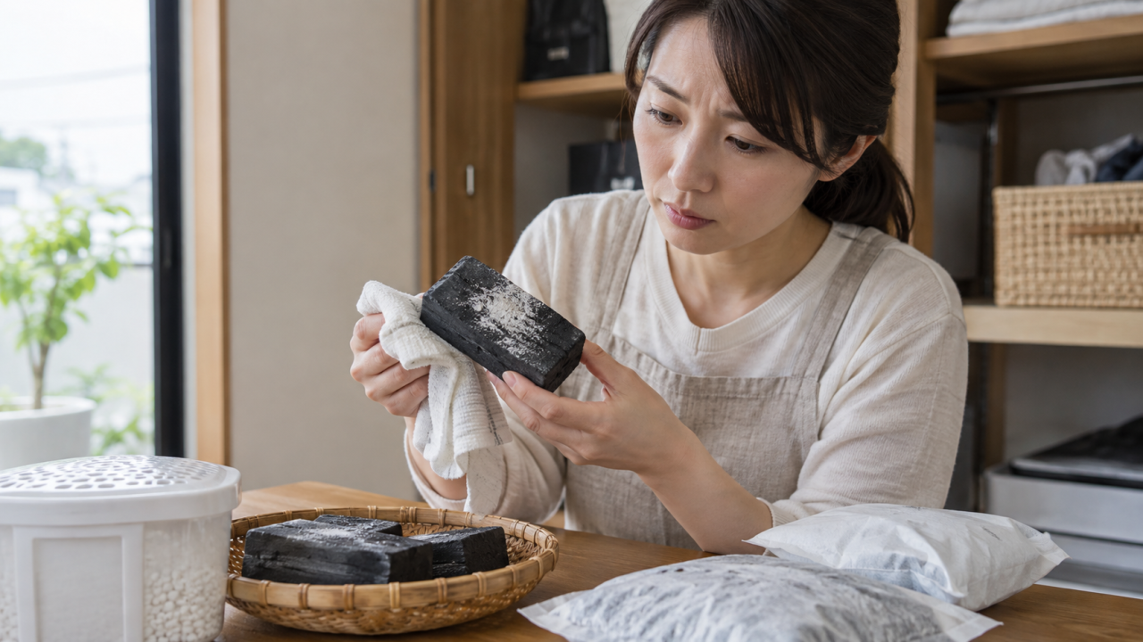 炭・調湿グッズのカビとお手入れ