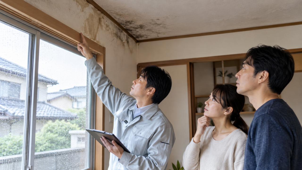 雨漏りとカビの相談先・調査と対策