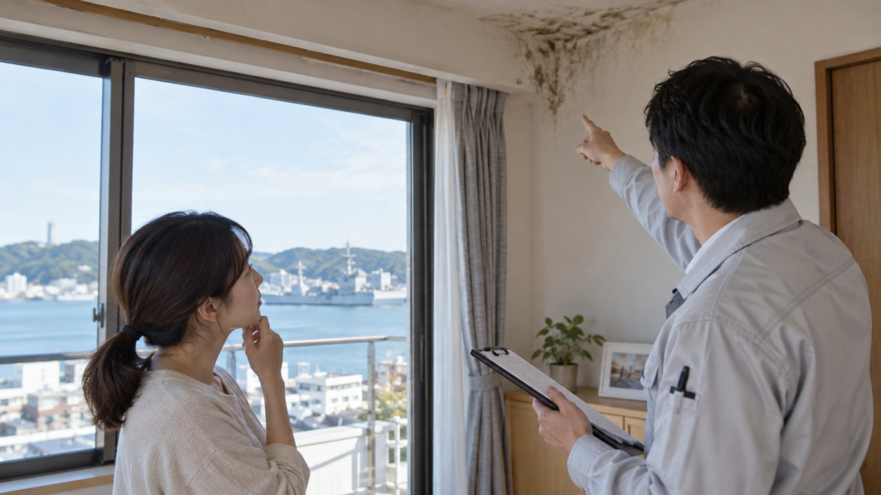 横須賀市のカビ相談｜雨漏り・結露と住宅調査の確認