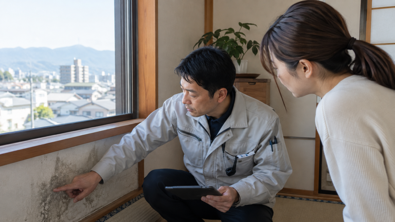 座間市のカビ取り｜住宅調査と再発対策の相談