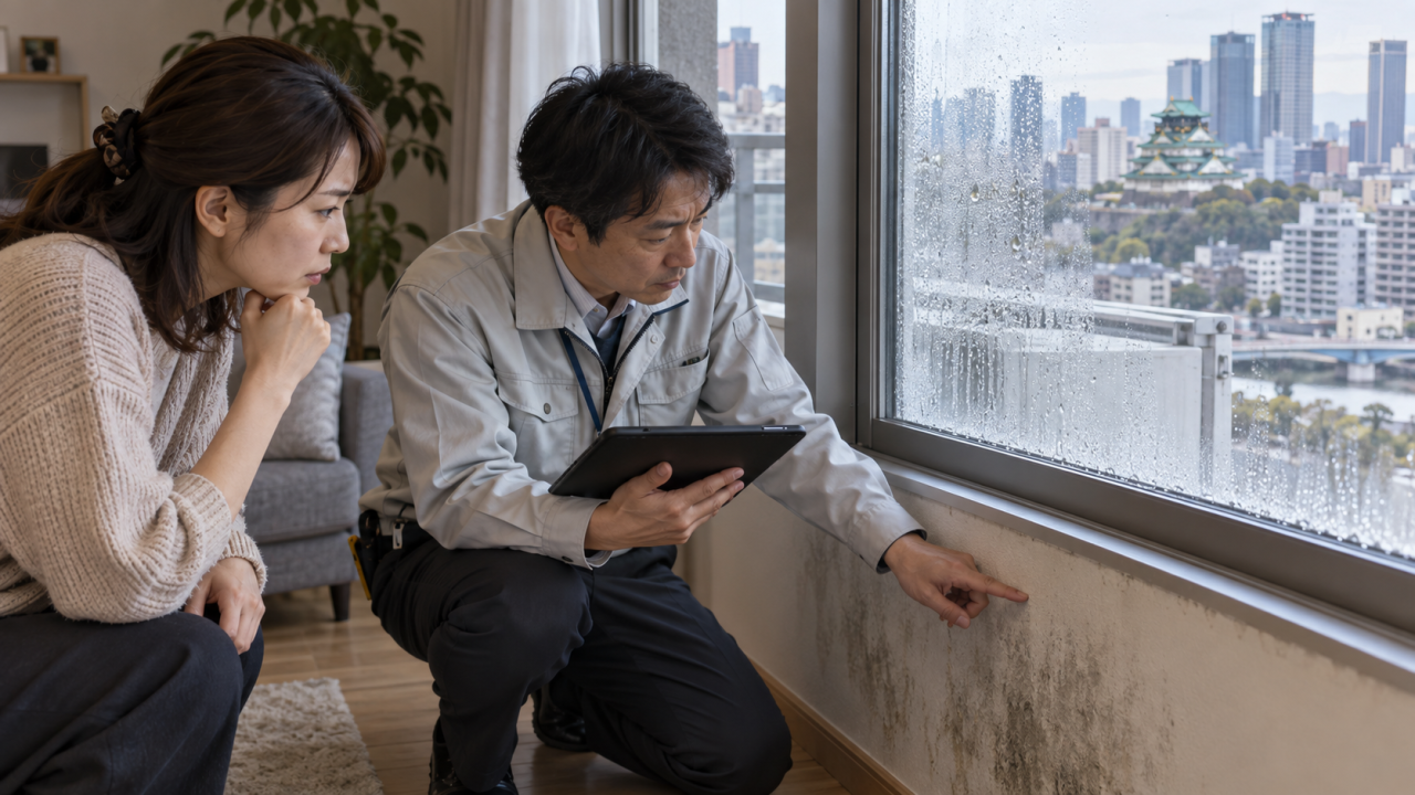 大阪のマンションでカビが出たら｜管理会社への連絡と再発予防
