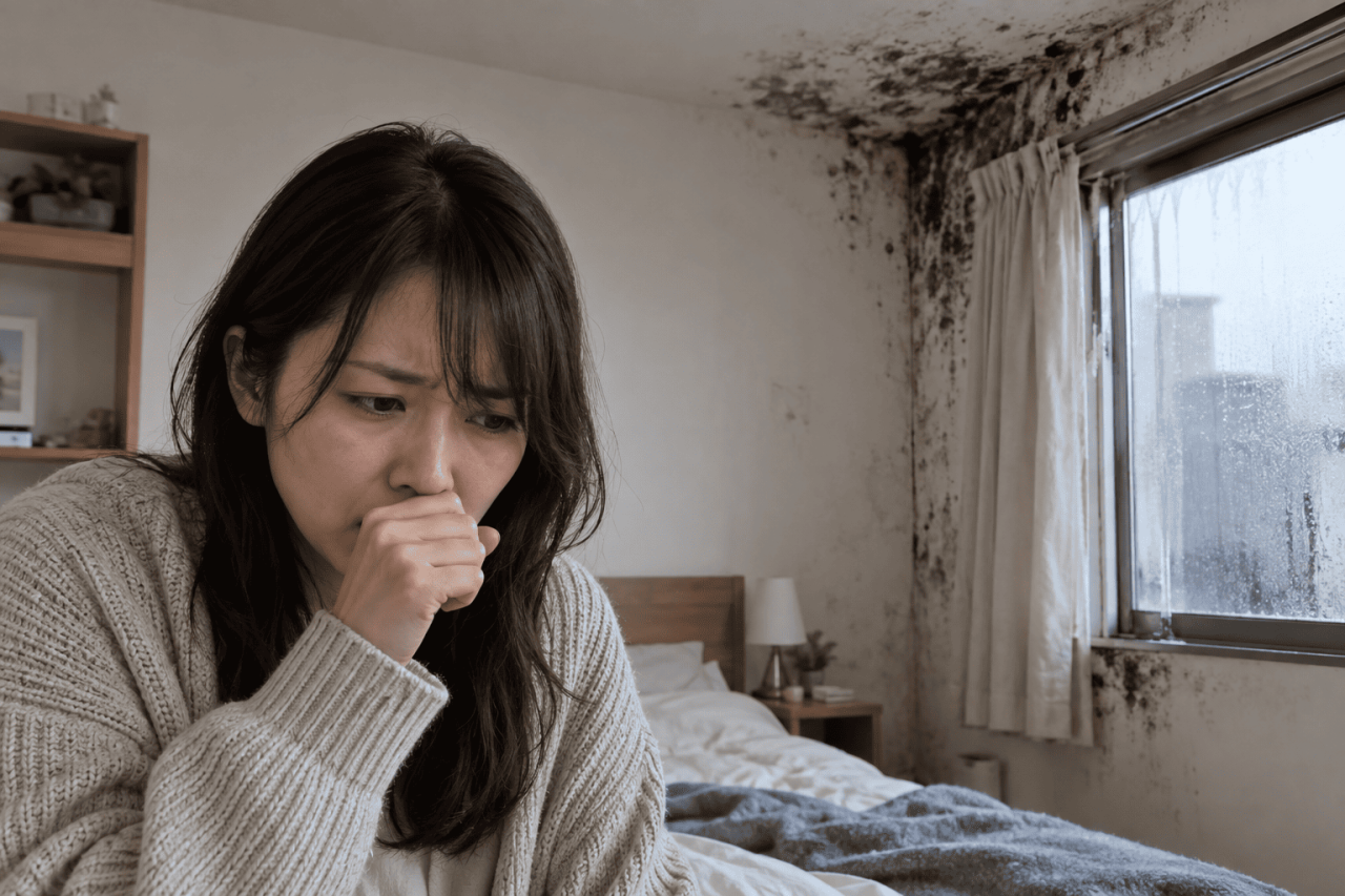 室内カビと長時間の曝露：健康への潜在的なリスク