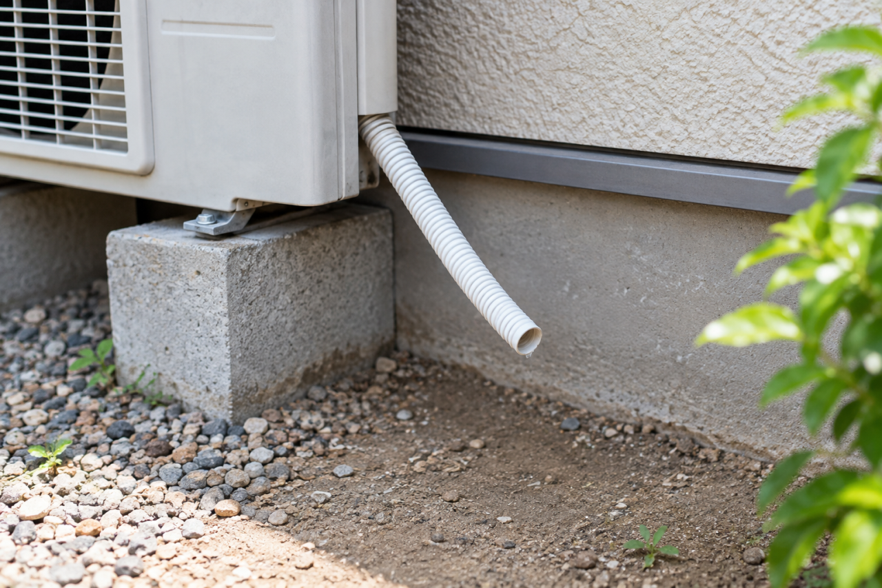 屋外で見えるホースの先端