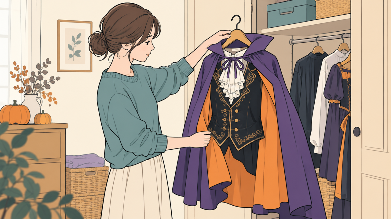 ハロウィーン衣装を出したらカビ臭い｜着る前に素材表示と相談先を確認