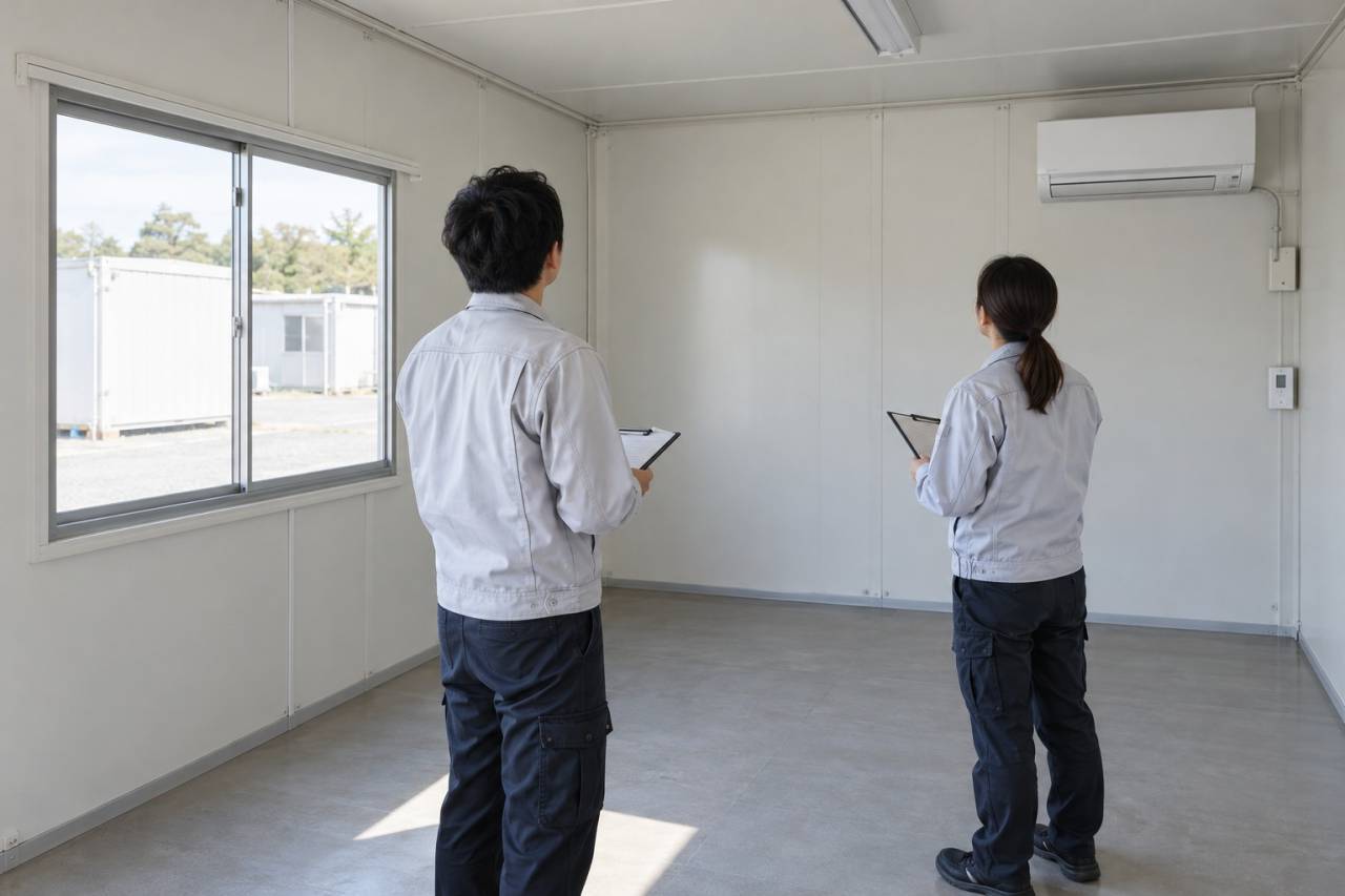 仮設コンテナ事務所と休憩室のカビ臭を見過ごさない管理の進め方