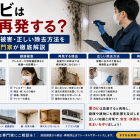 黒カビはなぜ再発する?原因・健康被害・正しい除去方法をカビ取り専門家が徹底解説