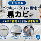 お風呂のゴムパッキン・タイル目地の黒カビ｜取ってもすぐ再発する原因と根本対策