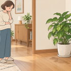 観葉植物のそばの床や壁が湿る｜鉢・受け皿・住まいを分けて見る
