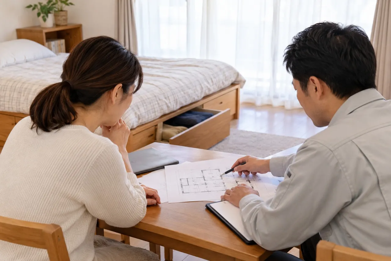 住まいの状態を相談する説明用イメージ